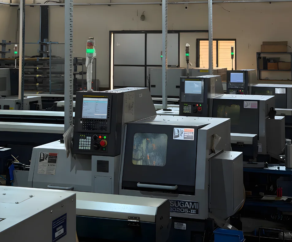 CNC sliding head machines at the OM BSA plant
