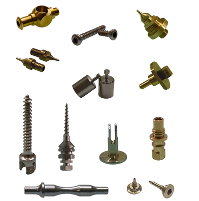 Precision turned components manufactured by OM BSA Enterprises
