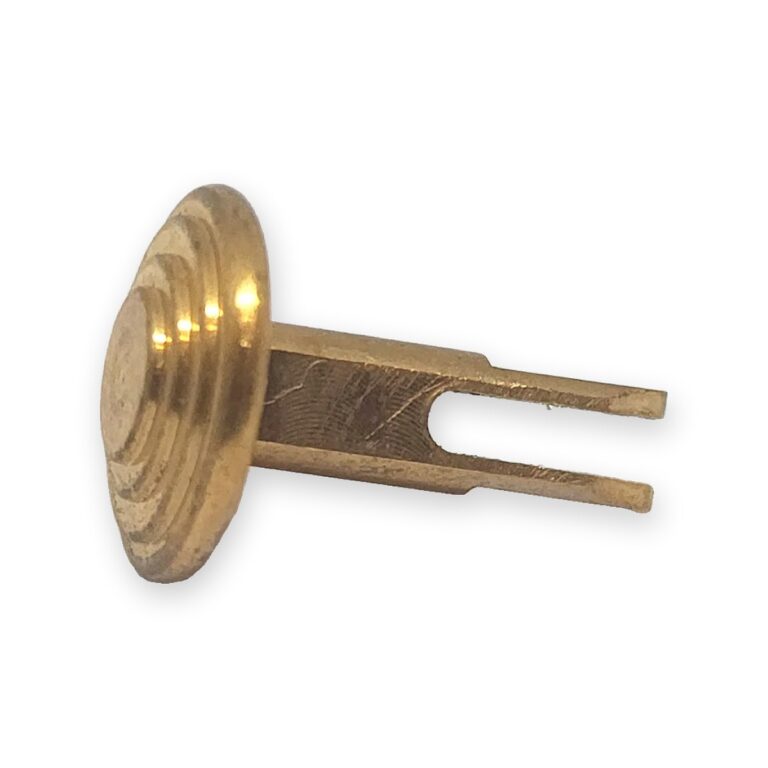 Brass flanged fork pin – precision machined component, OM BSA Enterprises