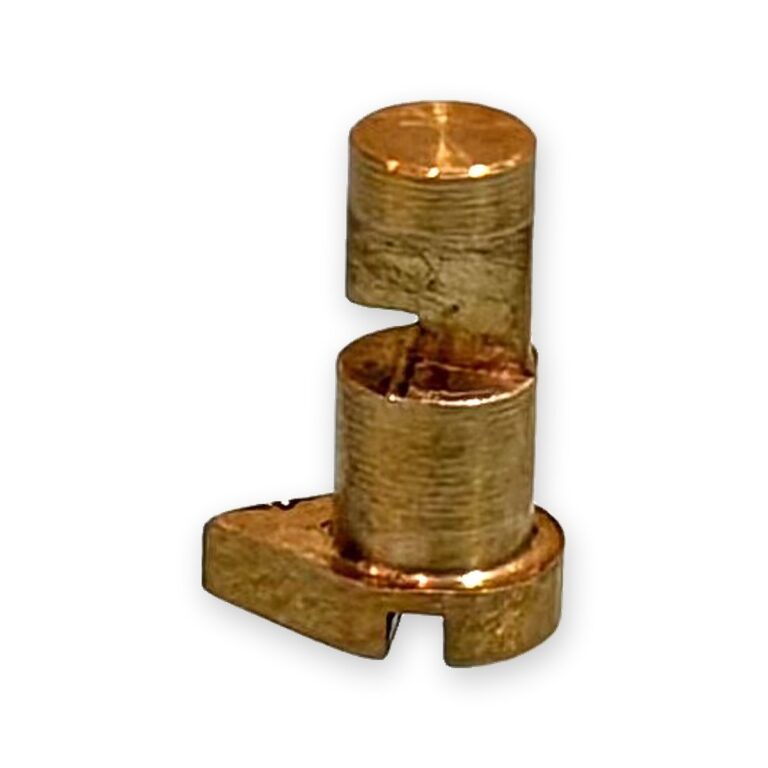 Brass L-bracket – precision machined component, OM BSA Enterprises