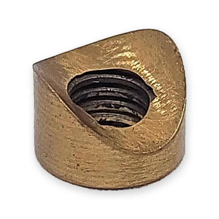 Brass square nut – precision machined component, OM BSA Enterprises