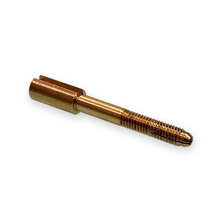 Brass threaded pin – precision machined component, OM BSA Enterprises