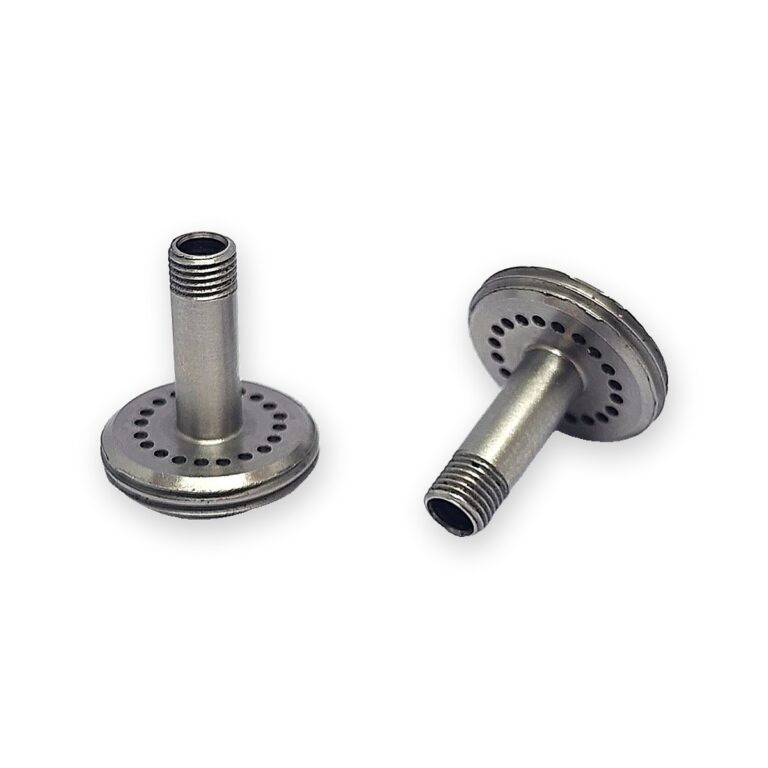 Flanged pins with knurled head – precision machined component, OM BSA Enterprises