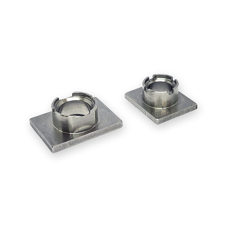 Base plate with ring nut – precision machined component, OM BSA Enterprises