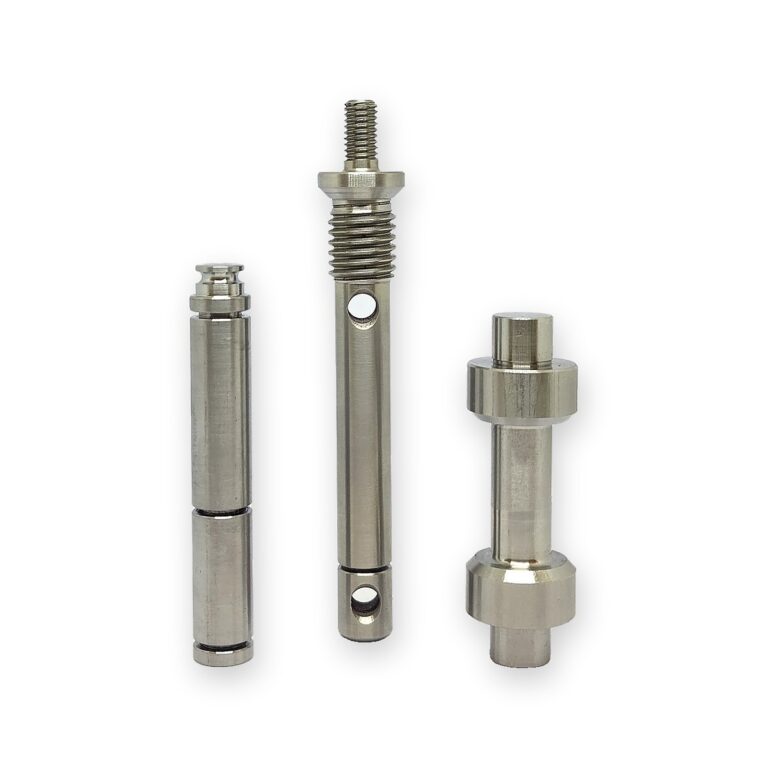 Threaded shaft with nut – precision machined component, OM BSA Enterprises